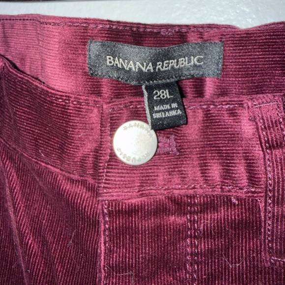 Banana Republic Deep Red Corduroy Trousers - Picture 2 of 3